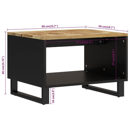 Salongbord 60x50x40 cm heltre mango
