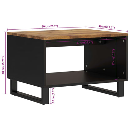 Salongbord 60x50x40 cm heltre mango