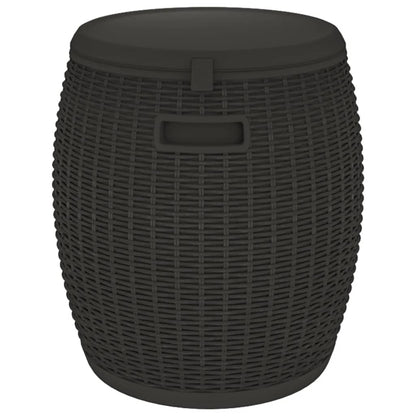 Hageoppbevaringsboks 4-i-1 svart polypropylen