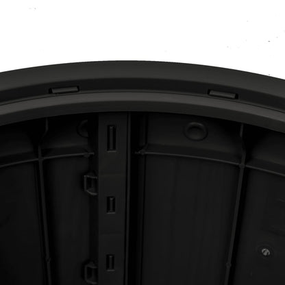 Hageoppbevaringsboks 3-i-1 svart polypropylen