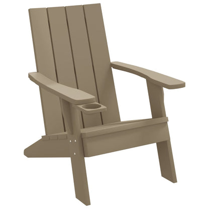 Adirondack hagestol lysebrun 75x88,5x89,5 cm polypropylen