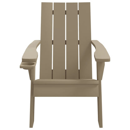 Adirondack hagestol lysebrun 75x88,5x89,5 cm polypropylen