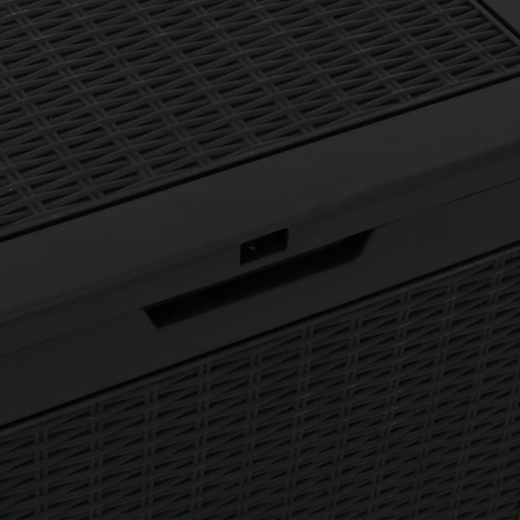 Hageoppbevaringsboks svart 55,5x43x53 cm polypropylen