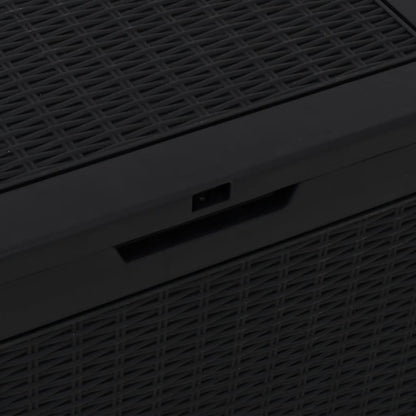 Hageoppbevaringsboks svart 55,5x43x53 cm polypropylen