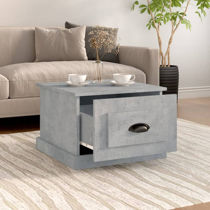 Salongbord betonggrå 50x50x35 cm konstruert tre