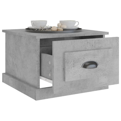 Salongbord betonggrå 50x50x35 cm konstruert tre