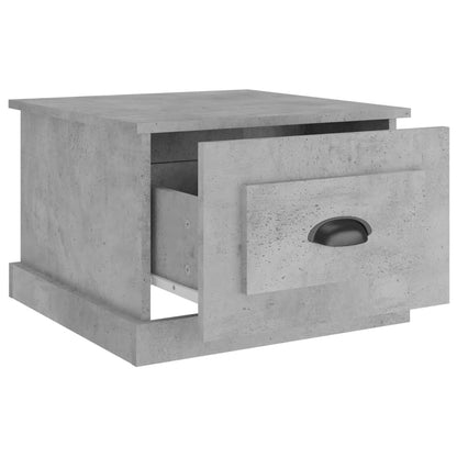 Salongbord betonggrå 50x50x35 cm konstruert tre