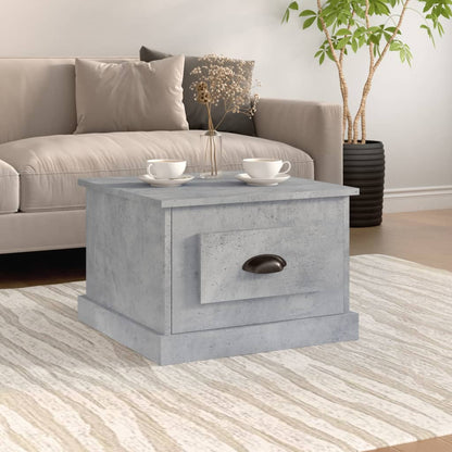 Salongbord betonggrå 50x50x35 cm konstruert tre
