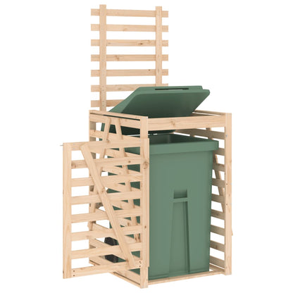 Søppeldunkskur 84x90x128,5 cm heltre furu