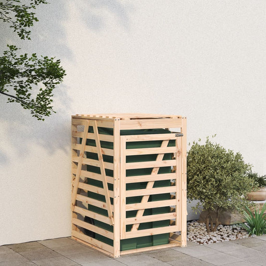 Søppeldunkskur 84x90x128,5 cm heltre furu
