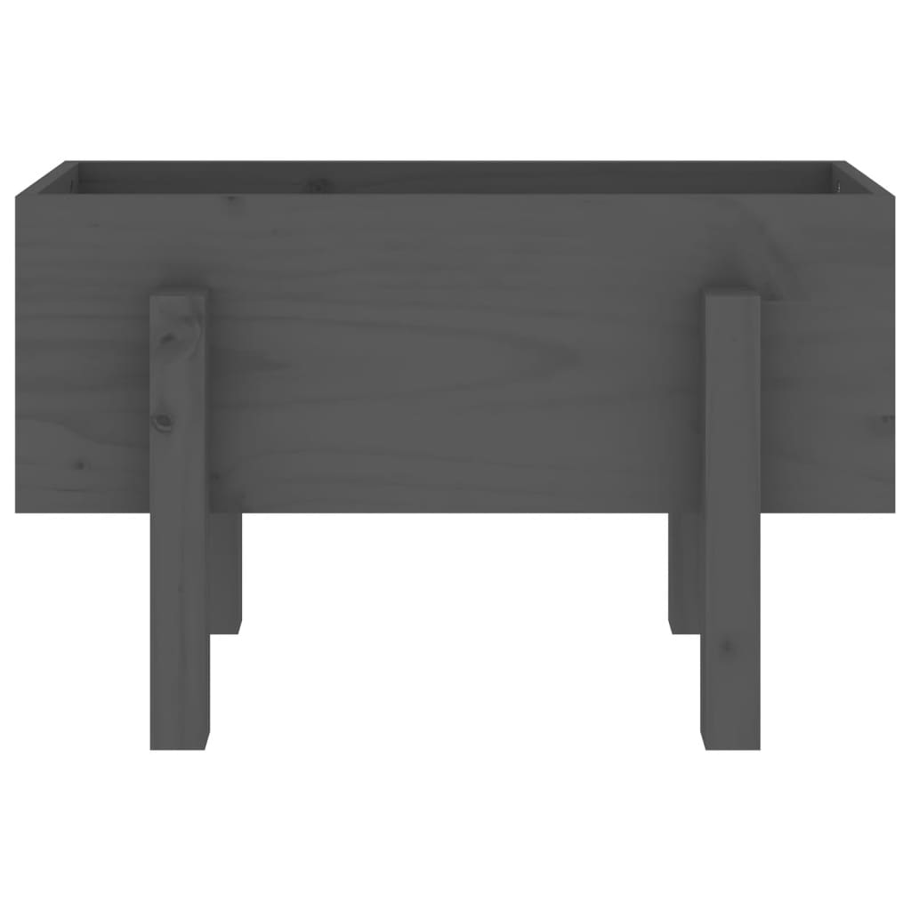 Hageplantekasse grå 62x30x38 cm heltre furu