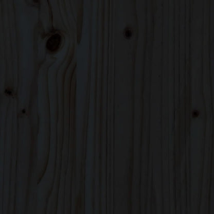 Hageplantekasse svart 62x50x57 cm heltre furu