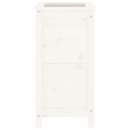Hageplantekasse hvit 40x40x78 cm heltre furu
