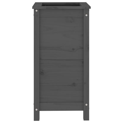 Hageplantekasse grå 40x40x78 cm heltre furu