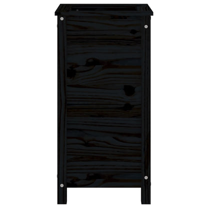 Hageplantekasse svart 40x40x78 cm heltre furu
