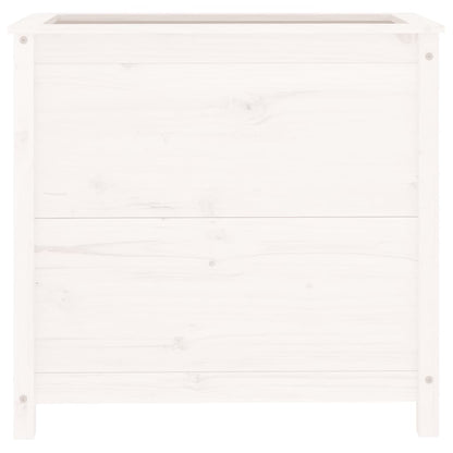 Hageplantekasse hvit 82,5x40x78 cm heltre furu