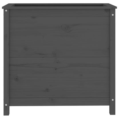 Hageplantekasse grå 82,5x40x78 cm heltre furu