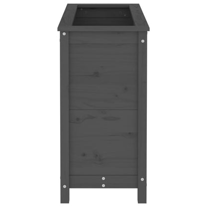 Hageplantekasse grå 82,5x40x78 cm heltre furu