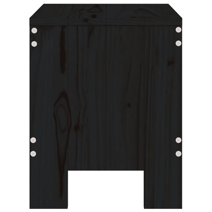 Hagekrakker 2 stk svart 40x36x45 cm heltre furu