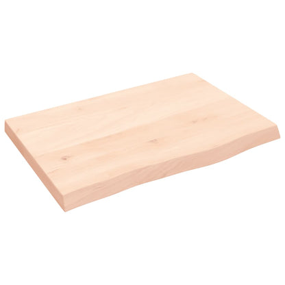 Benkeplate til bad 60x40x(2-4) cm ubehandlet heltre