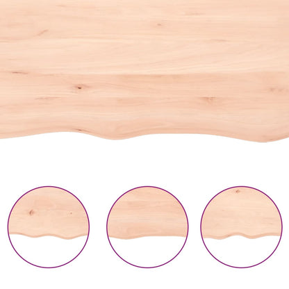 Benkeplate til bad 60x40x(2-4) cm ubehandlet heltre