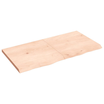 Benkeplate til bad 120x60x(2-4) cm ubehandlet heltre