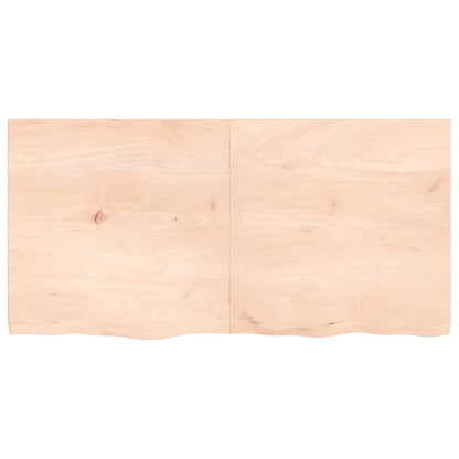 Benkeplate til bad 120x60x(2-4) cm ubehandlet heltre