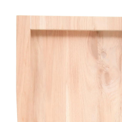 Benkeplate til bad 120x60x(2-4) cm ubehandlet heltre