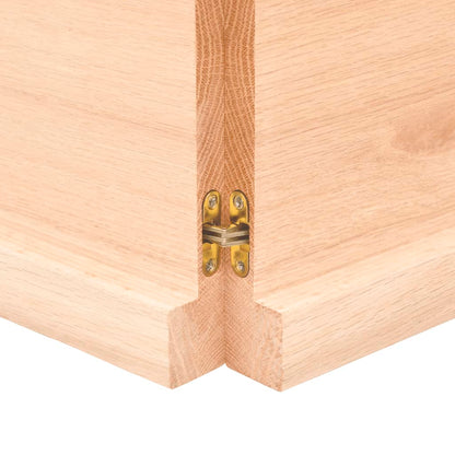 Benkeplate til bad 120x60x(2-4) cm ubehandlet heltre