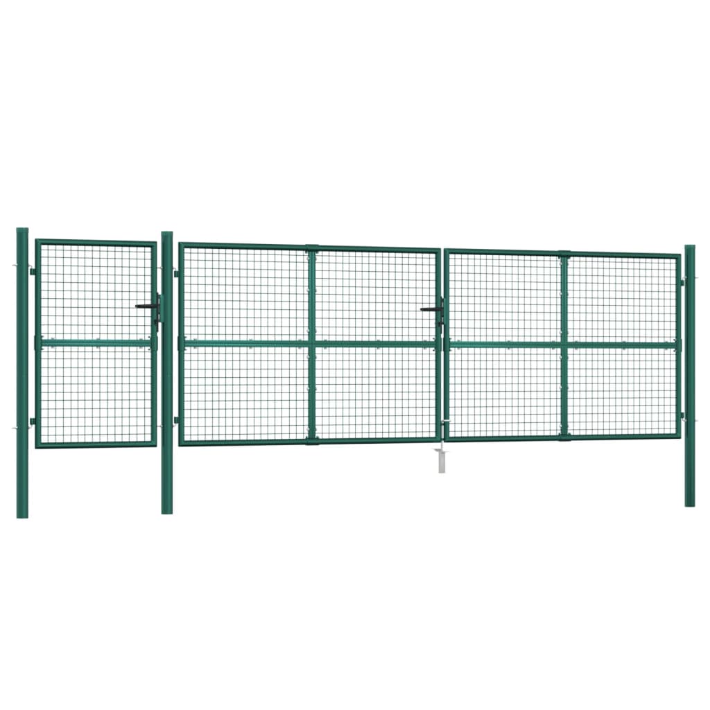 Hageport netting grønn 500x175 cm galvanisert stål