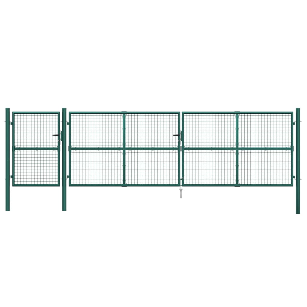Hageport netting grønn 500x175 cm galvanisert stål