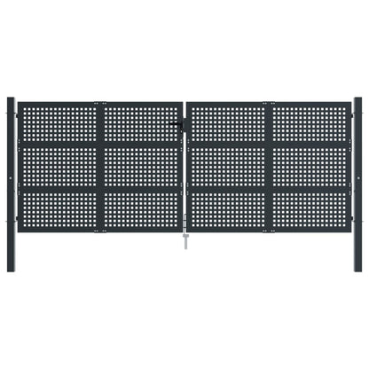 Hageport antrasitt 400x150 cm stål