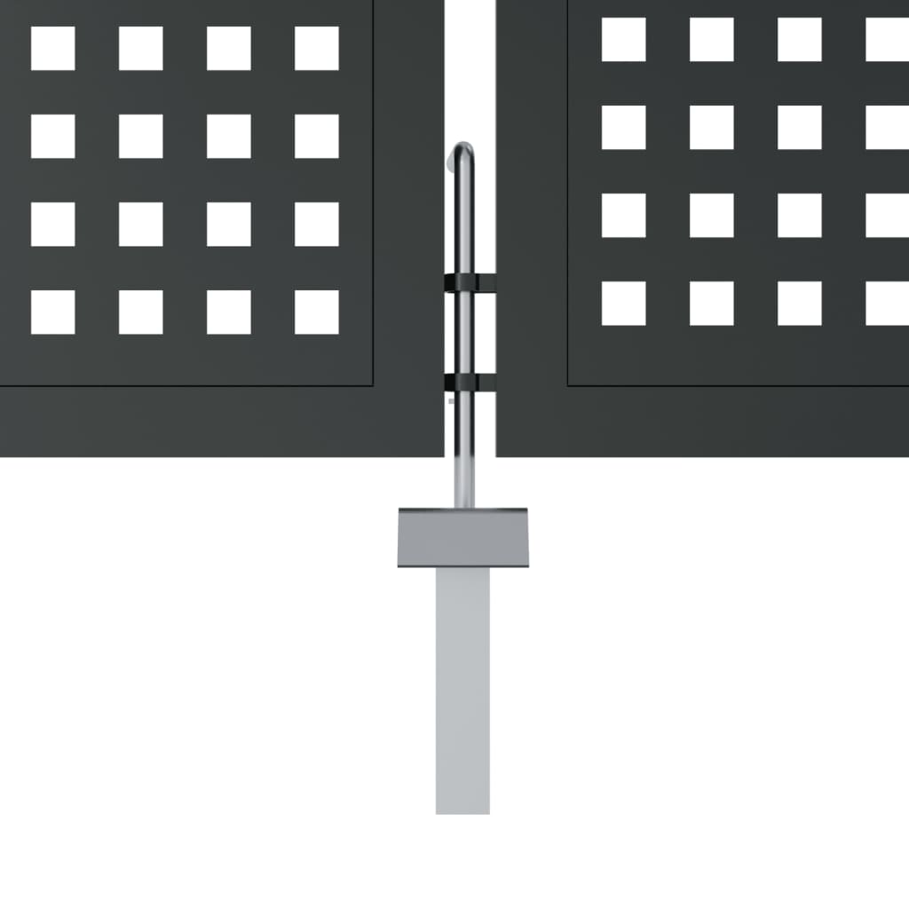 Hageport antrasitt 400x150 cm stål