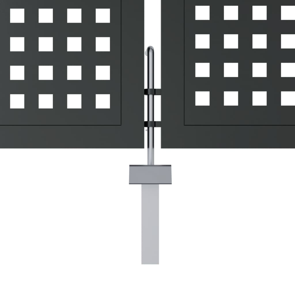 Hageport antrasitt 400x175 cm stål