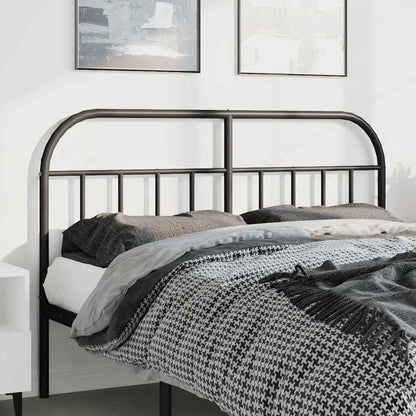 Sengegavl i metall svart 150 cm