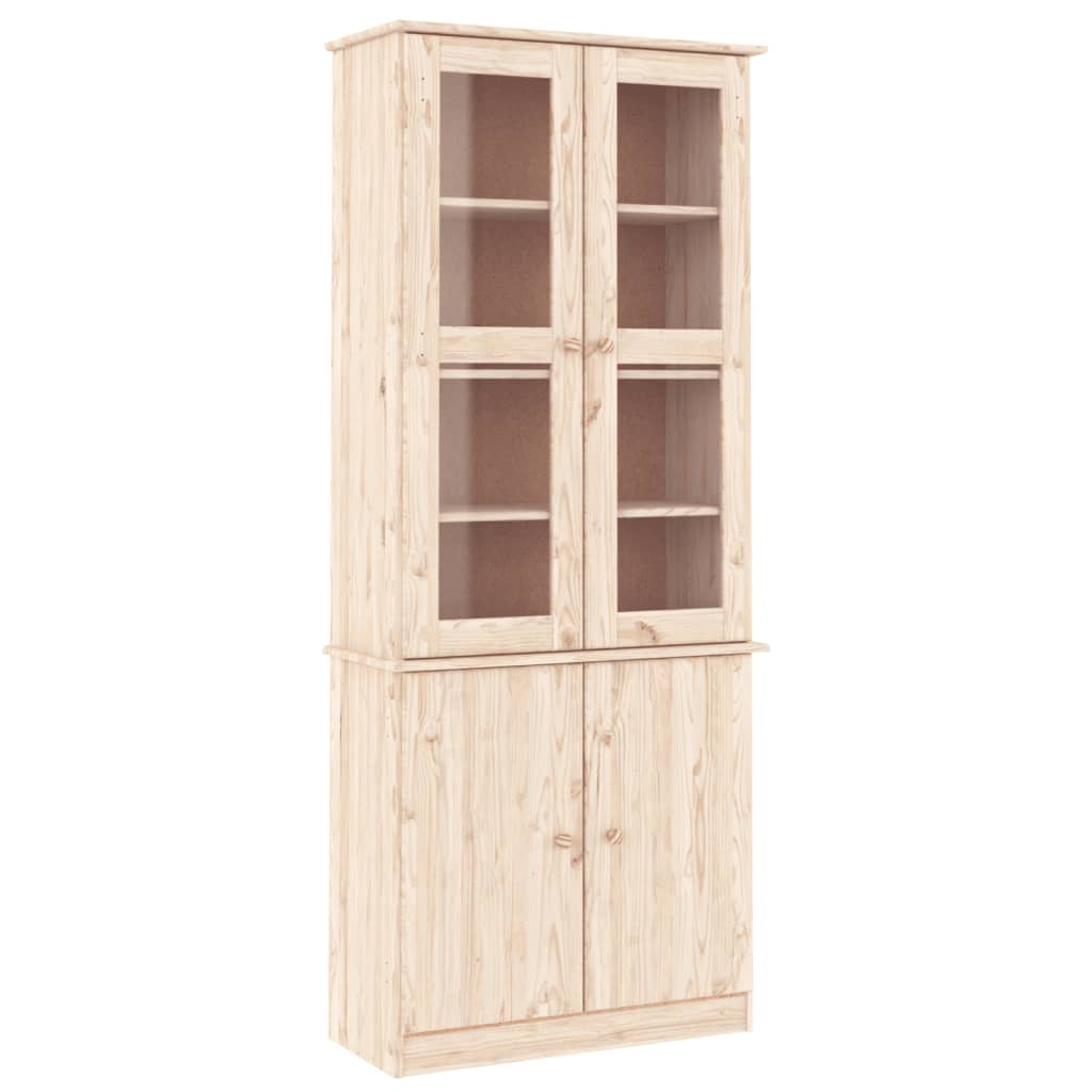 Vitrine ALTA 77x35x186,5 cm heltre furu