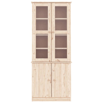 Vitrine ALTA 77x35x186,5 cm heltre furu