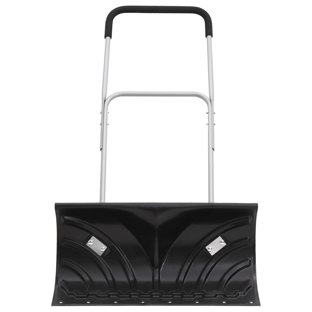 Snøskuffe med uttrekkbart håndtak svart 66 cm bladstål