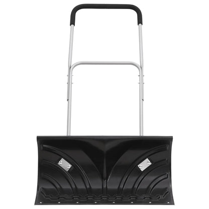 Snøskuffe med uttrekkbart håndtak svart 66 cm bladstål