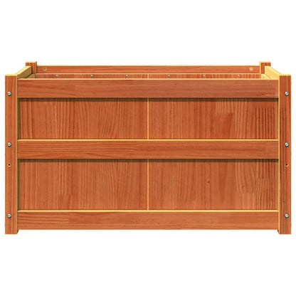 Hageplantekasse voksbrun 90x50x50 cm heltre furu