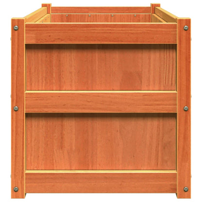 Hageplantekasse voksbrun 90x50x50 cm heltre furu