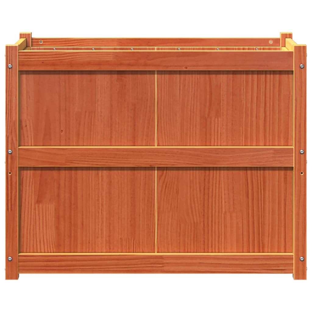 Hageplantekasse voksbrun 90x50x70 cm heltre furu