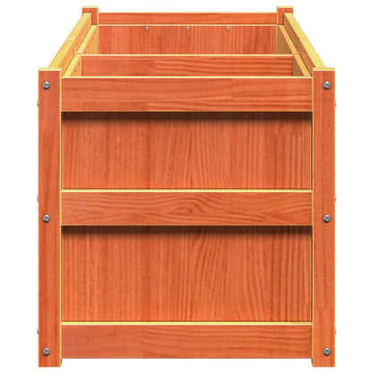 Hageplantekasse voksbrun 90x50x70 cm heltre furu