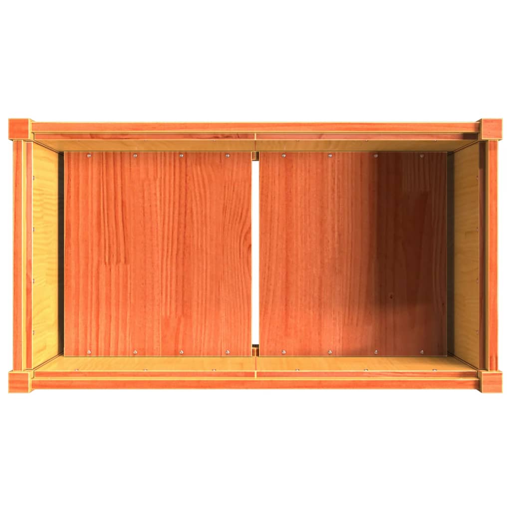 Hageplantekasse voksbrun 90x50x70 cm heltre furu