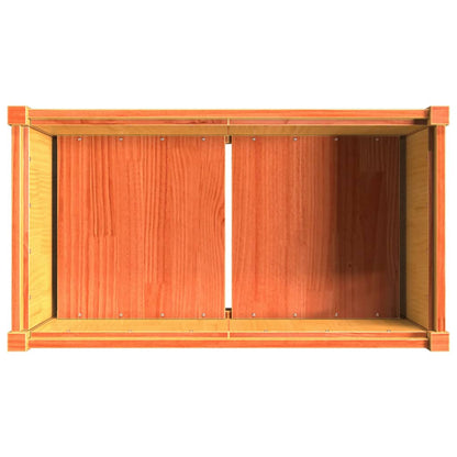 Hageplantekasse voksbrun 90x50x70 cm heltre furu