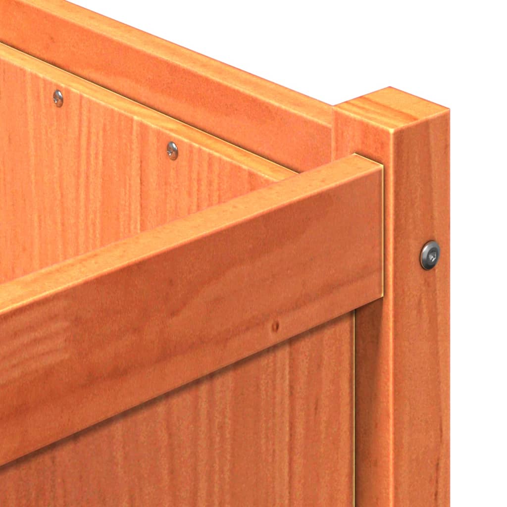 Hageplantekasse voksbrun 90x50x70 cm heltre furu