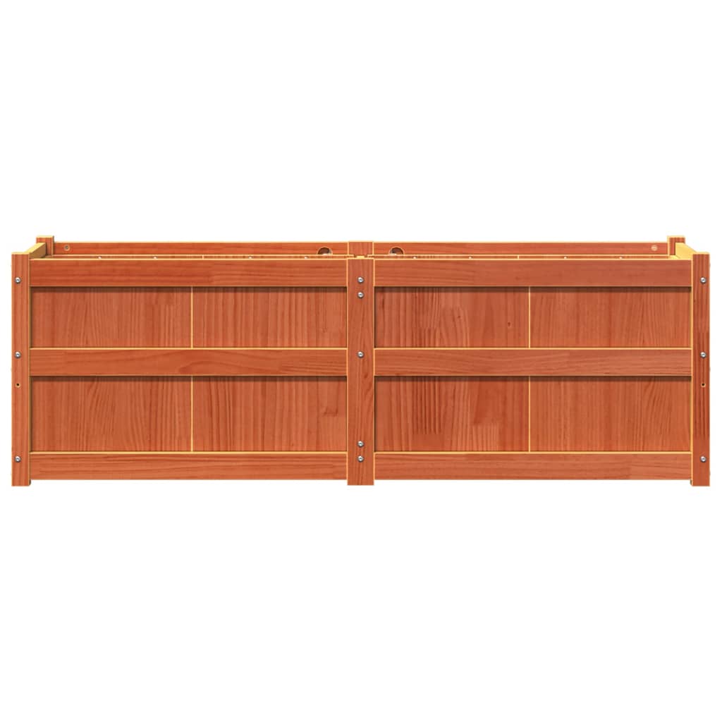 Hageplantekasse voksbrun 150x50x50 cm heltre furu