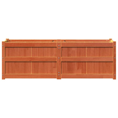 Hageplantekasse voksbrun 150x50x50 cm heltre furu