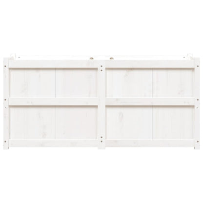 Hageplantekasse hvit 150x50x70 cm heltre furu