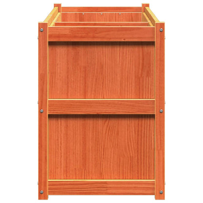 Hageplantekasse voksbrun 150x50x70 cm heltre furu